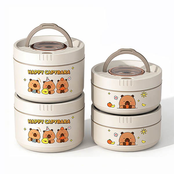 Cartoon food container kp9021 -White