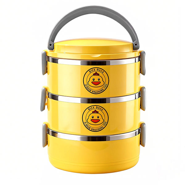 Wholesale Students Stainless Steel Bento Box – Multi-Layer Structure with Cute Design - Image 4